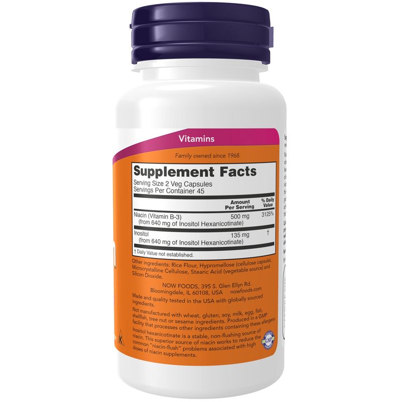 Now, Niacin Flush Free 250mg 90 Vcaps