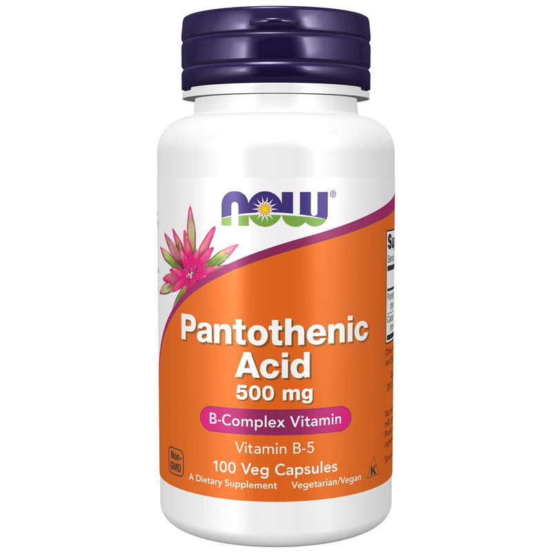 Now, Pantothenic Acid 500mg 100 Vcaps Now, Pantothenic Acid 500mg 100 Vcaps