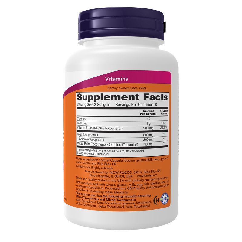Now Supplements , Advanced Gamma E Complex - 120 Softgels