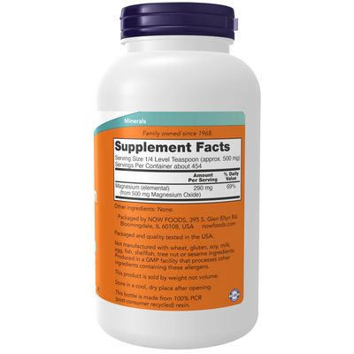 Now, Magnesium Oxide Powder 8 Oz