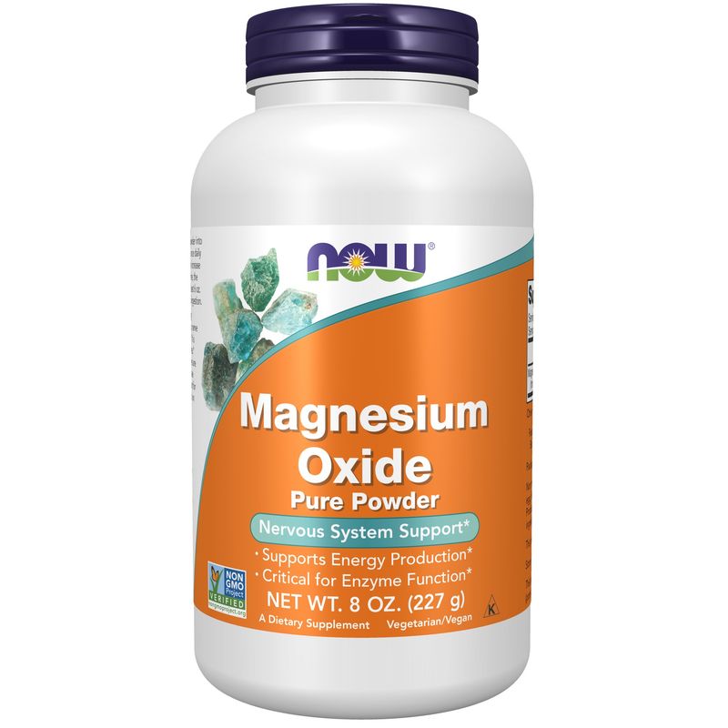 Now, Magnesium Oxide Powder 8 Oz Now, Magnesium Oxide Powder 8 Oz
