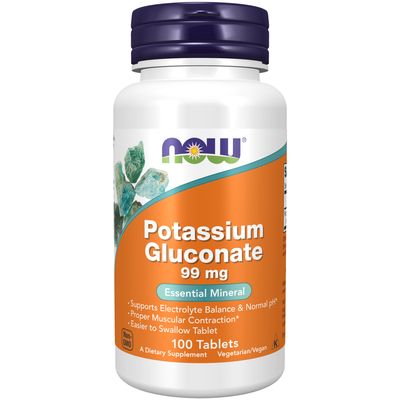 Now, Potassium Gluconate 99mg 100 Tabs Now, Potassium Gluconate 99mg 100 Tabs