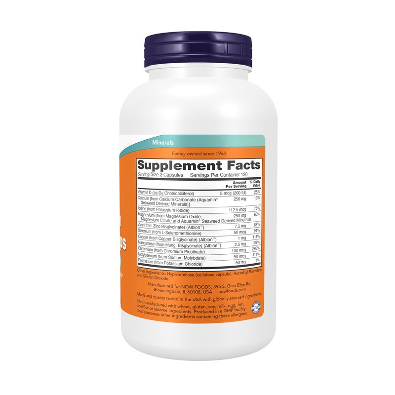 Now Supplements , Full Spectrum Mineral Caps - 240 Veg Capsules