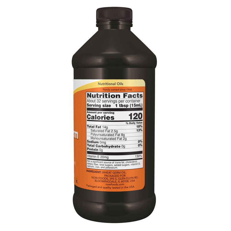 Now, Wheat Germ Oil 16 Oz Liquid