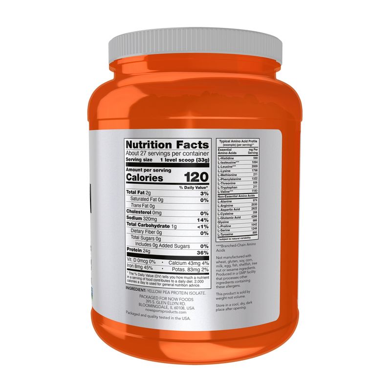 Now, Pea Protein Unflavored 2 Lb