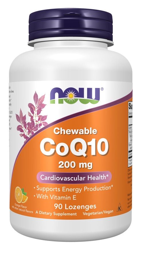 Now Supplements , Coq10 200 Mg - Lozenges