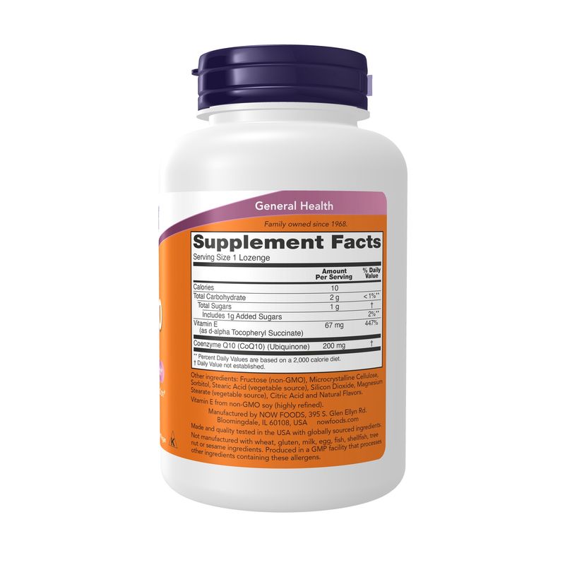Now Supplements , Coq10 200 Mg - Lozenges
