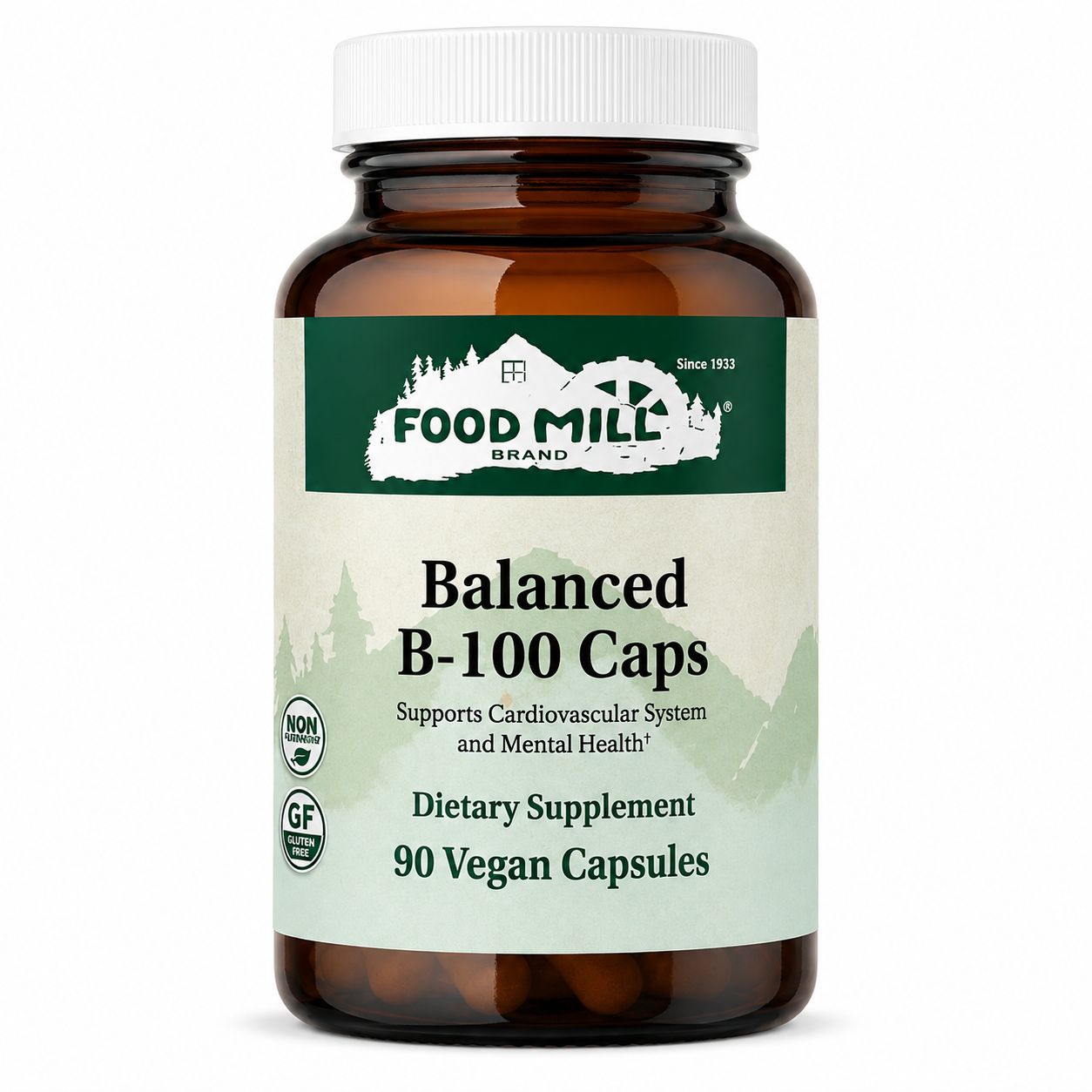 The Food Mill , Balanced B-100 Veg Caps The Food Mill , Balanced B-100 Veg Caps