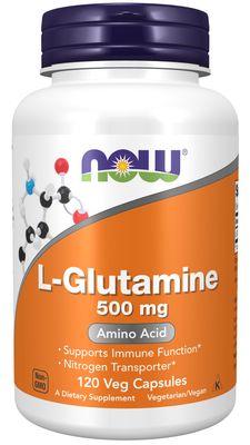 Now Supplements , L-Glutamine 500 Mg - Veg Capsules Now Supplements , L-Glutamine 500 Mg - Veg Capsules