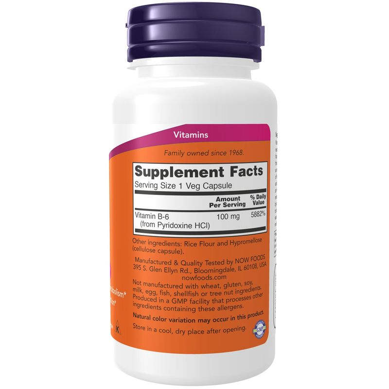 Now Supplements , Vitamin B-6 100 Mg
