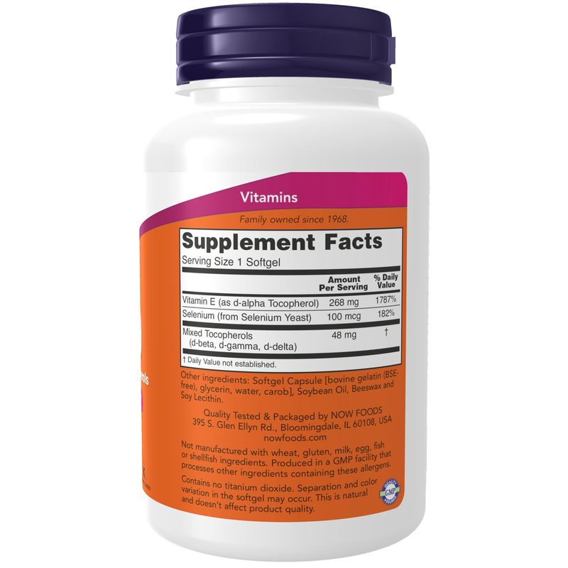 Now Supplements , Vitamin E-400 - Softgels