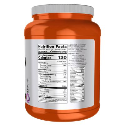 Now, Whey Isolate Vanilla 1.8 Lbs