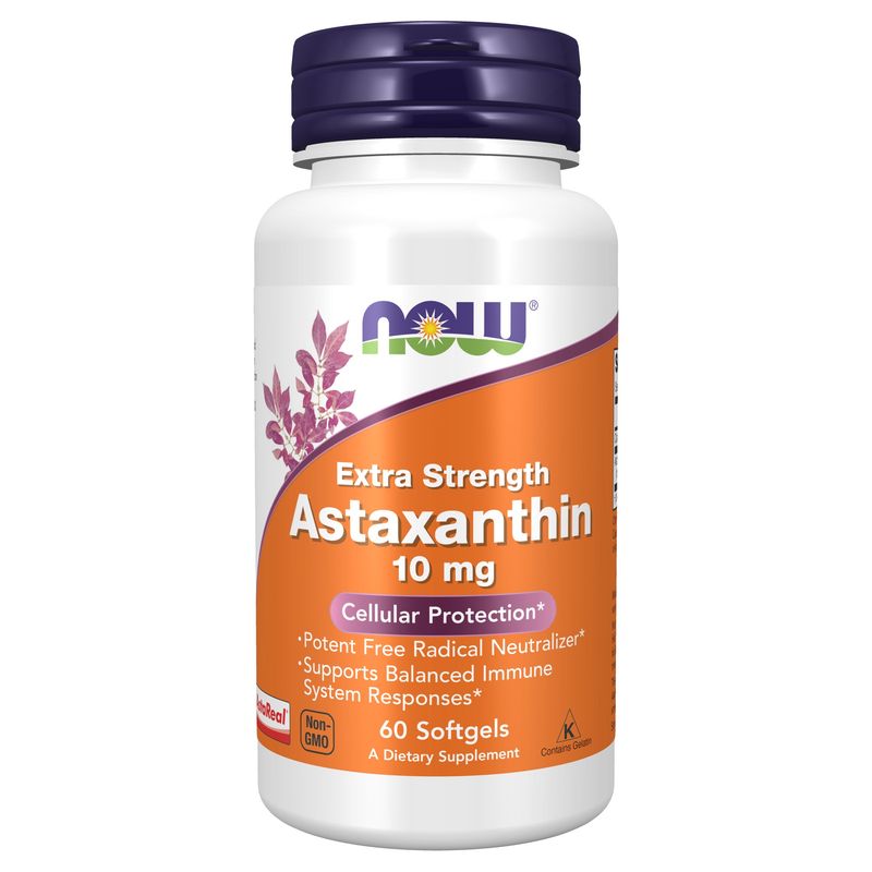Now Supplements , Astaxanthin, Extra Strength 10 Mg - 60 Softgels Now Supplements , Astaxanthin, Extra Strength 10 Mg - 60 Softgels