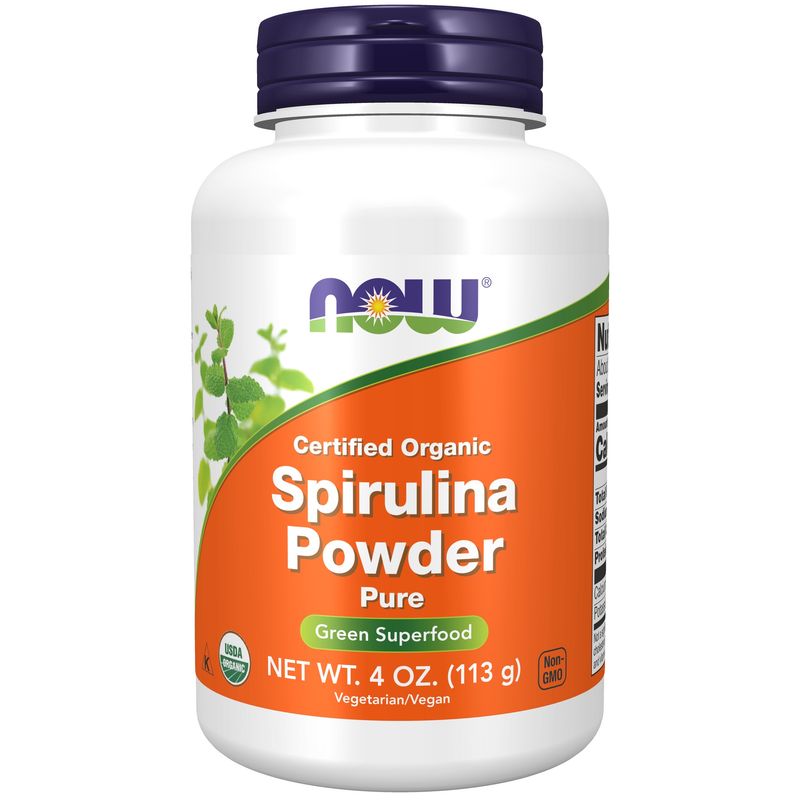 Now Supplements , Spirulina, Organic Powder - 4 oz. Now Supplements , Spirulina, Organic Powder - 4 oz.