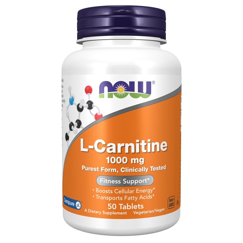 Now Supplements , L-Carnitine 1000 Mg - Tablets