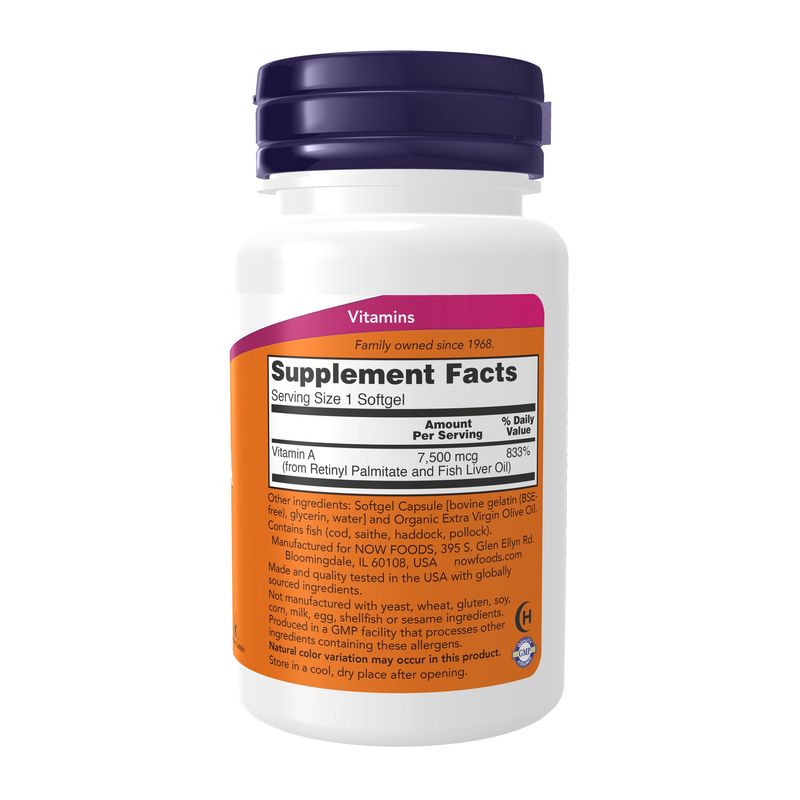Now, A 25000 iu 100 Softgels
