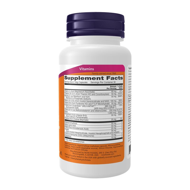 Now Supplements , Co-Enzyme B-Complex - 60 Veg Capsules