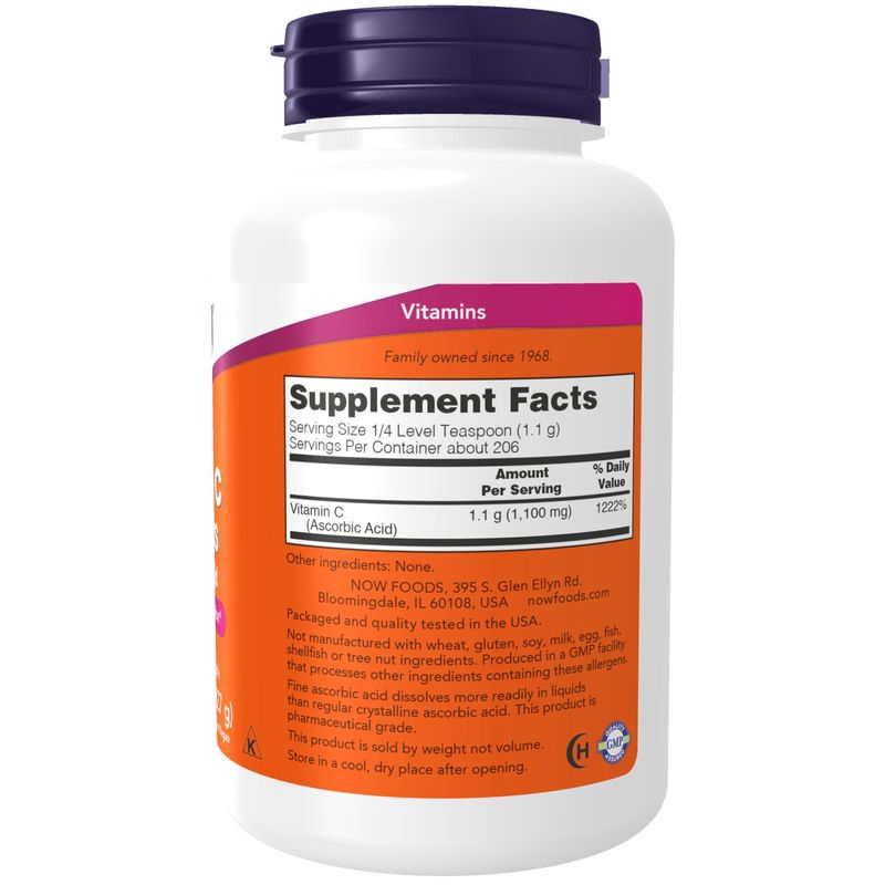 Now Supplements , Vitamin C Crystals - 8 oz. Powder