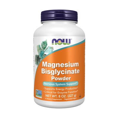 Now Supplements , Magnesium Bisglycinate Powder - 8 oz. Now Supplements , Magnesium Bisglycinate Powder - 8 oz.