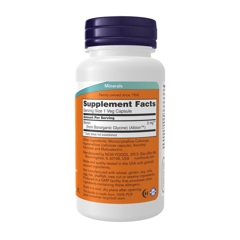 Now Supplements , Boron 3 Mg - Veg Capsules