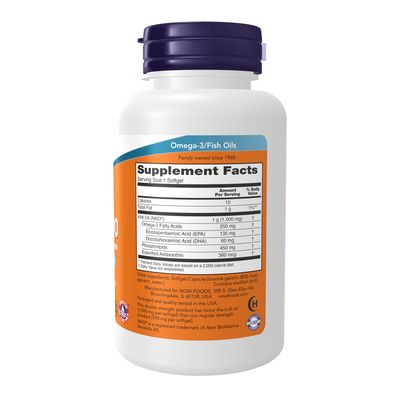 Now Supplements , Krill, Double Strength 1000 Mg - Softgels