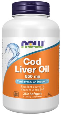 Now Supplements , Cod Liver Oil 650 Mg - Softgels Now Supplements , Cod Liver Oil 650 Mg - Softgels