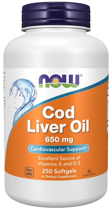 Now Supplements , Cod Liver Oil 650 Mg - Softgels Now Supplements , Cod Liver Oil 650 Mg - Softgels
