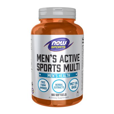 Now, Men's Active Sports Multi 180 Softgels Now, Men's Active Sports Multi 180 Softgels
