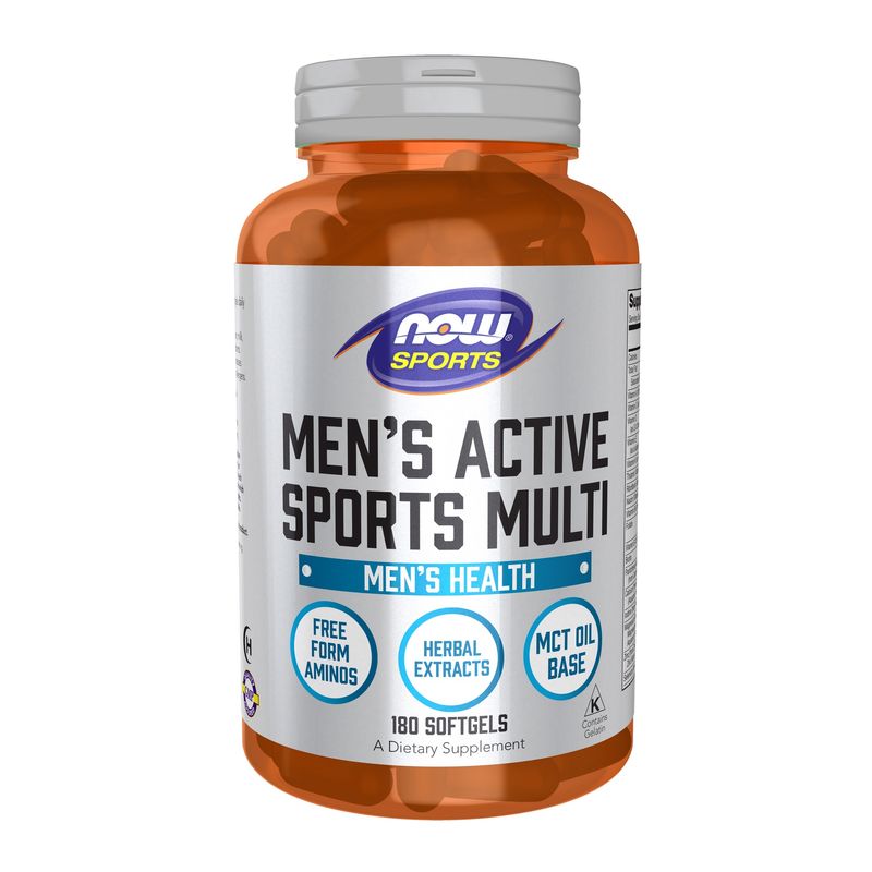 Now, Men's Active Sports Multi 180 Softgels Now, Men's Active Sports Multi 180 Softgels