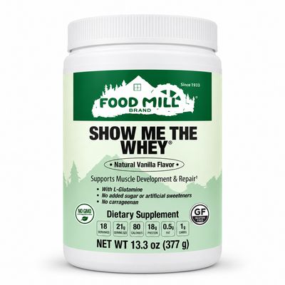 The Food Mill Show Me the Whey Powder - Natural Vanilla Flavor The Food Mill Show Me the Whey Powder - Natural Vanilla Flavor