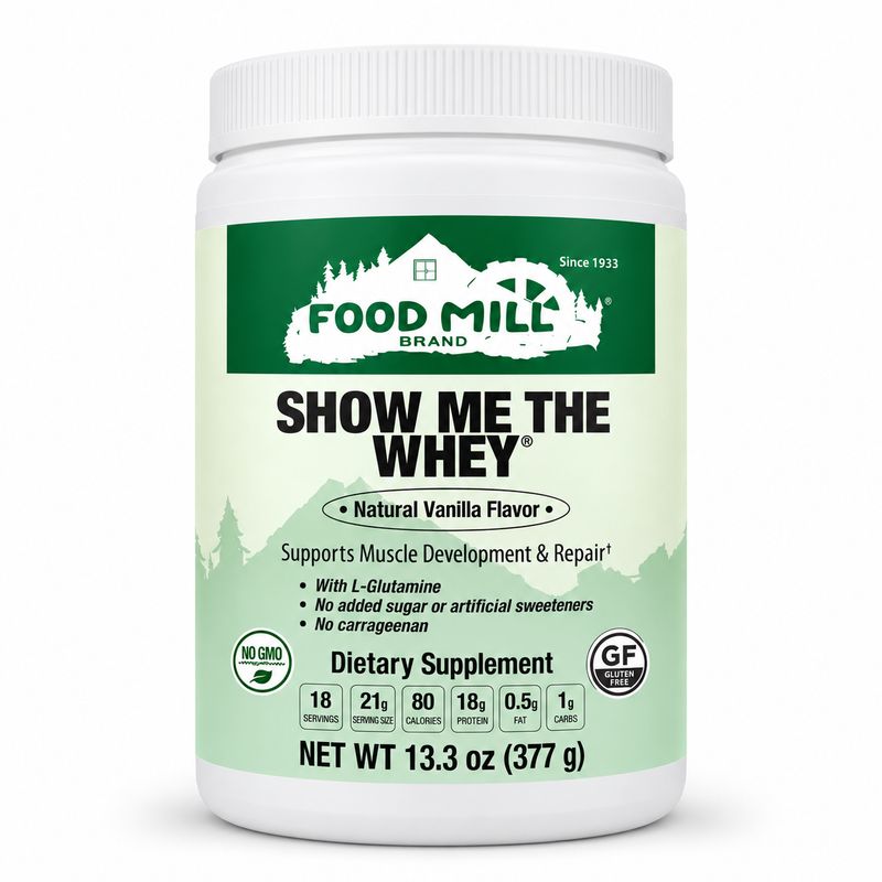 The Food Mill Show Me the Whey Powder - Natural Vanilla Flavor The Food Mill Show Me the Whey Powder - Natural Vanilla Flavor