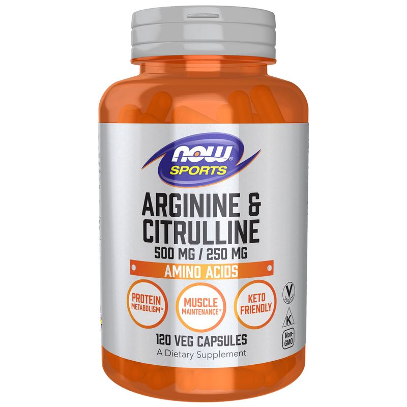 Now Sports , Arginine & Citrulline 500 Mg / 250 Mg
