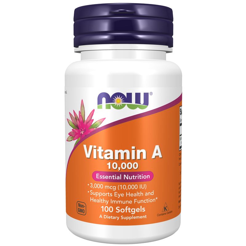 Now Supplements , Vitamin A 10,000 Iu - Softgels