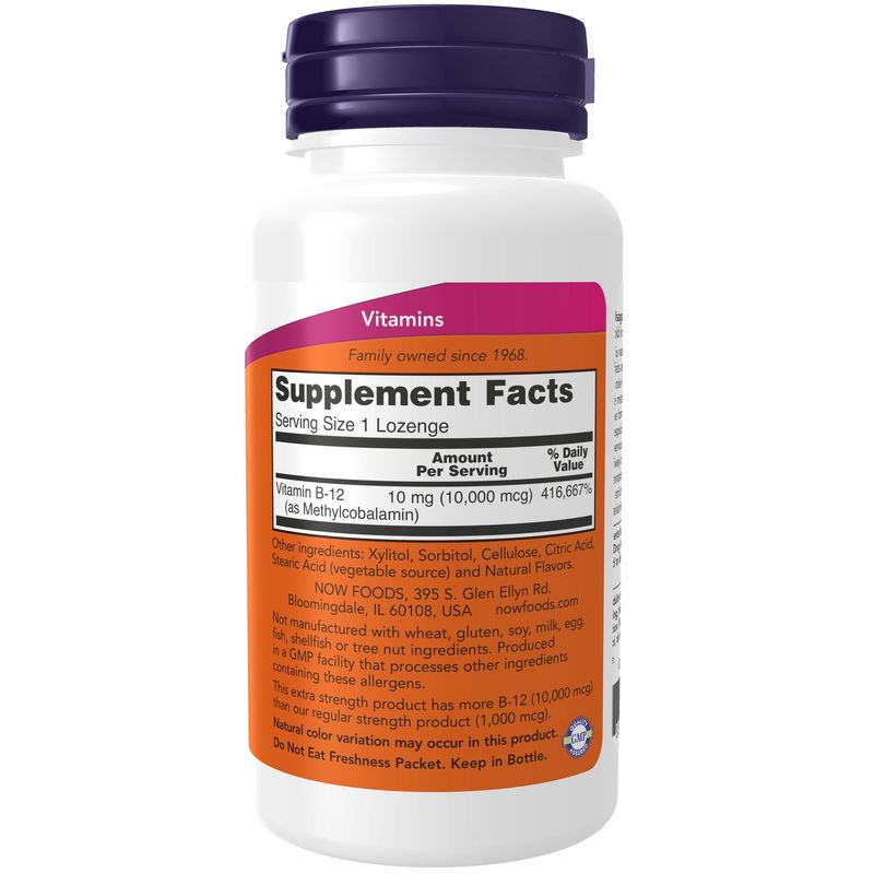 Now Supplements , Methyl B-12 10,000 Mcg, 60 Lozenges