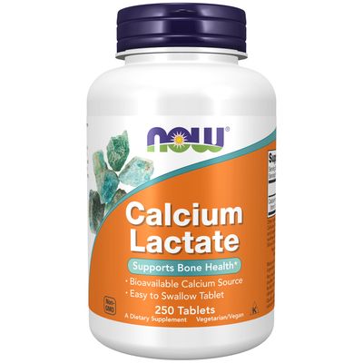 Now Supplements , Calcium Lactate - 250 Tablets Now Supplements , Calcium Lactate - 250 Tablets