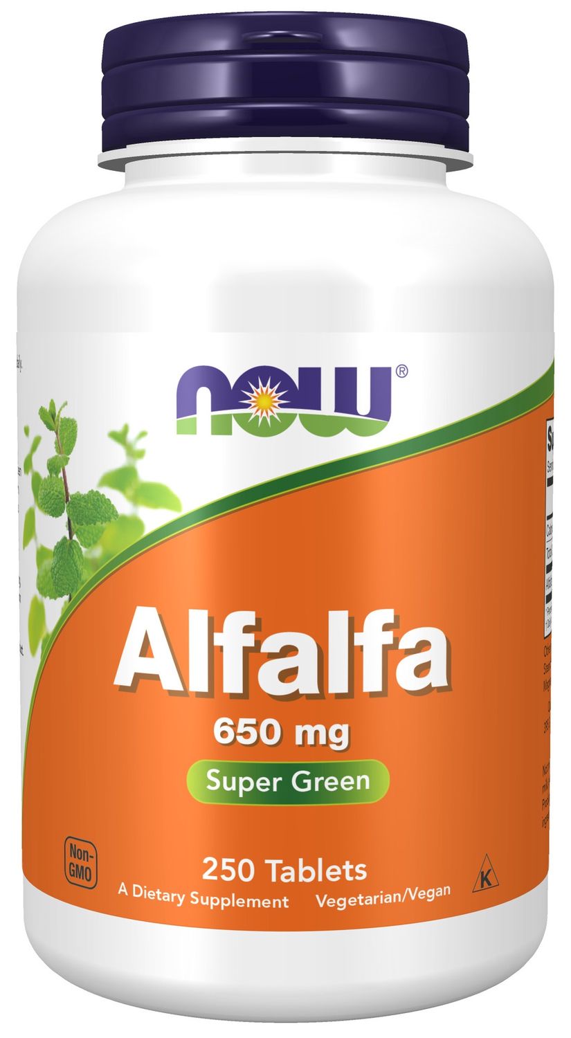 NOW Alfalfa 650 mg 250 Tablets NOW Alfalfa 650 mg 250 Tablets