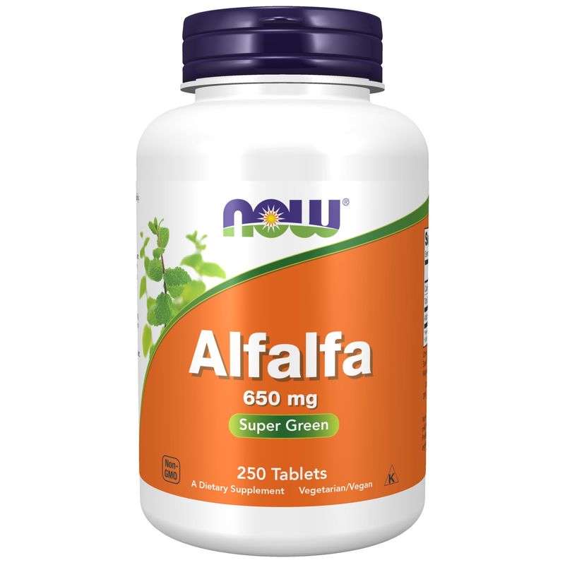 NOW Alfalfa 650 mg 250 Tablets