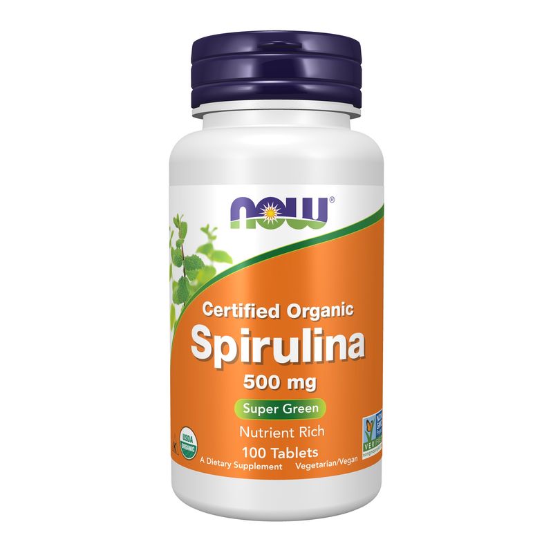 Now Supplements , Spirulina 500 Mg, Organic - 100 Tablets Now Supplements , Spirulina 500 Mg, Organic - 100 Tablets