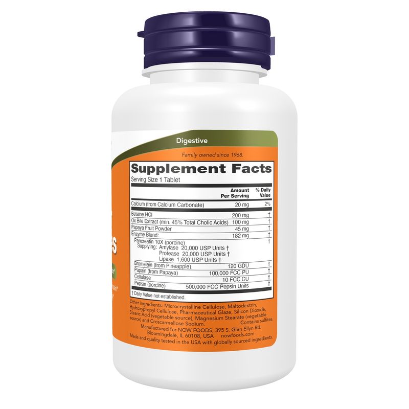 Now Supplements , Super Enzymes - Tablets