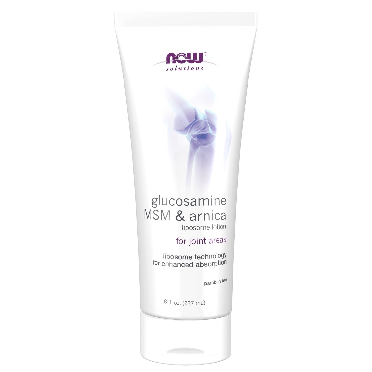 NOW Solutions, Glucosamine, MSM and Arnica Liposome Lotion, For Joint Areas, Liposome Technology for Enhanced Absorption, 8-Ounce