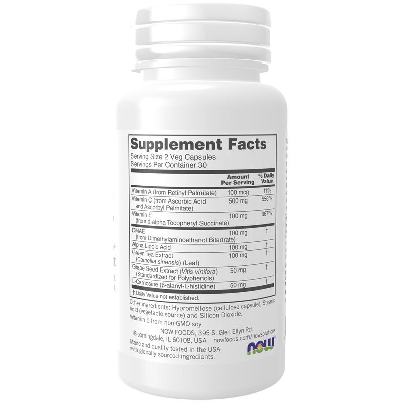 NOW Solutions, Wrinkle Rescue™ Capsules, Targeted Blend with Vitamins A, C and E, 60 Capsules