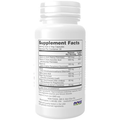 NOW Solutions, Wrinkle Rescue™ Capsules, Targeted Blend with Vitamins A, C and E, 60 Capsules