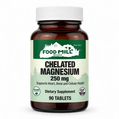 The Food Mill Chelated Magnesium 250 mg Tablets The Food Mill Chelated Magnesium 250 mg Tablets