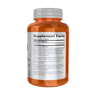 Now Sports , L-Citrulline, Extra Strength 0 Mg - Tablets