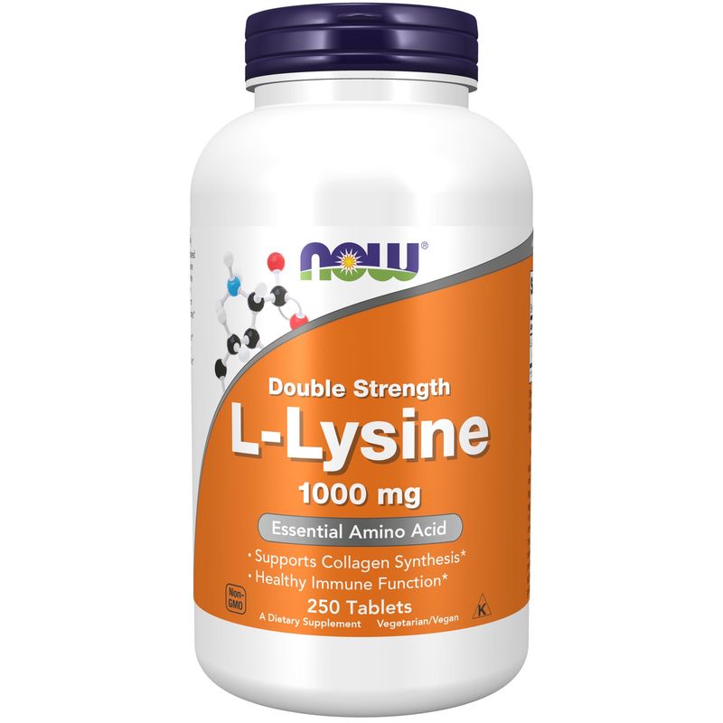 Now, L-Lysine 1000mg 250 Tabs Now, L-Lysine 1000mg 250 Tabs