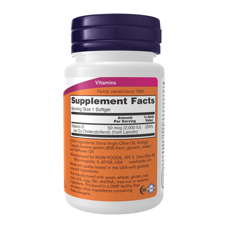 Now, Vit D-3 2000 iu 30 Softgels
