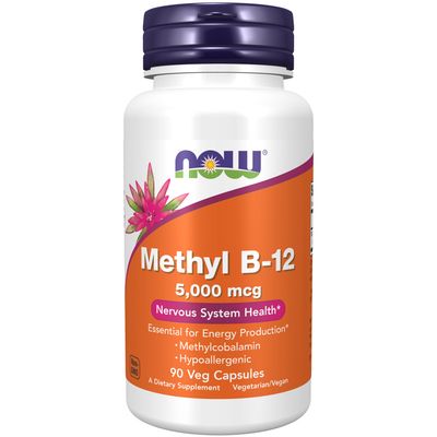 Now Supplements , Methyl B-12 5000 Mcg - Veg Capsules Now Supplements , Methyl B-12 5000 Mcg - Veg Capsules