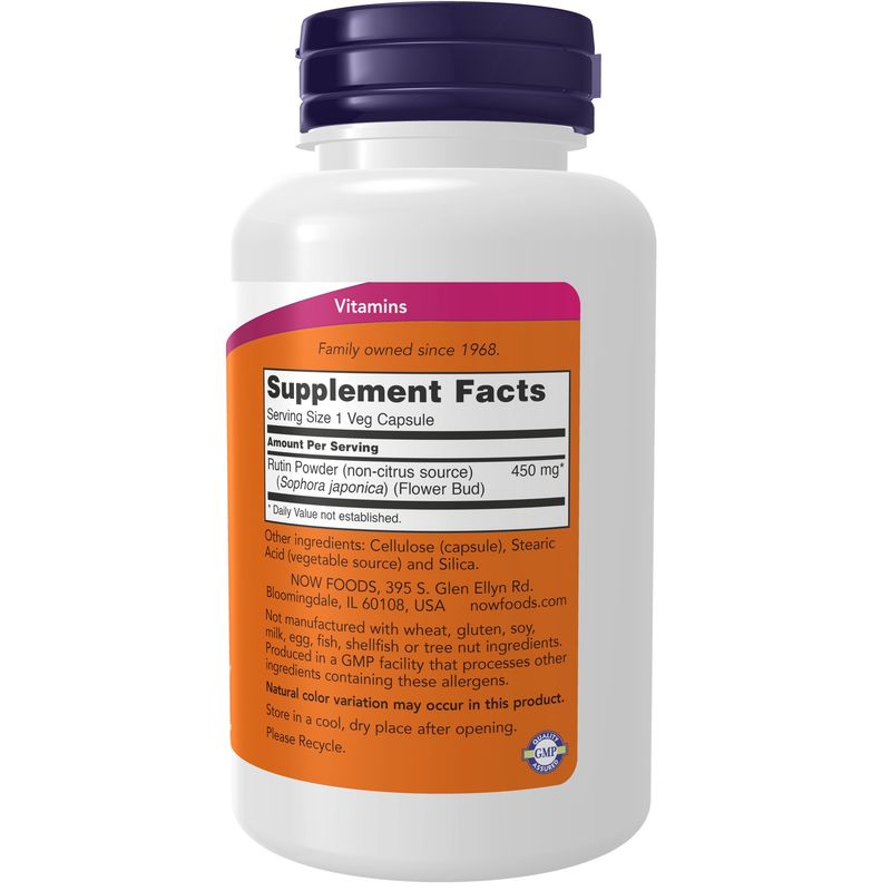 Now Supplements , Rutin 450 Mg - Veg Capsules