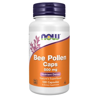 Now, Bee Pollen 500mg 100 Caps Now, Bee Pollen 500mg 100 Caps