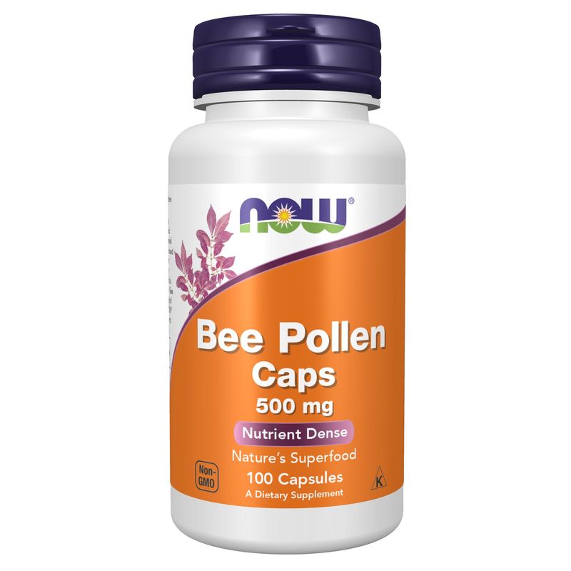 Now, Bee Pollen 500mg 100 Caps Now, Bee Pollen 500mg 100 Caps
